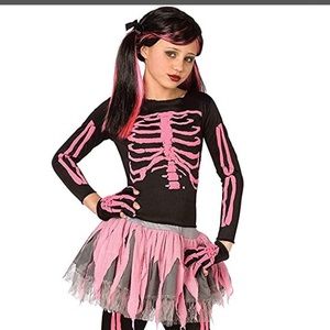 Punk Skeleton Pink Costume by Living Fiction.